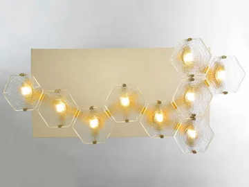 HEXXA WALL LIGHT 09 - LED glass wall lamp by Patinas Lighting - view 2